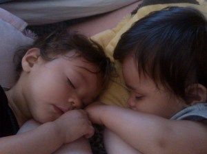 twins sleeping